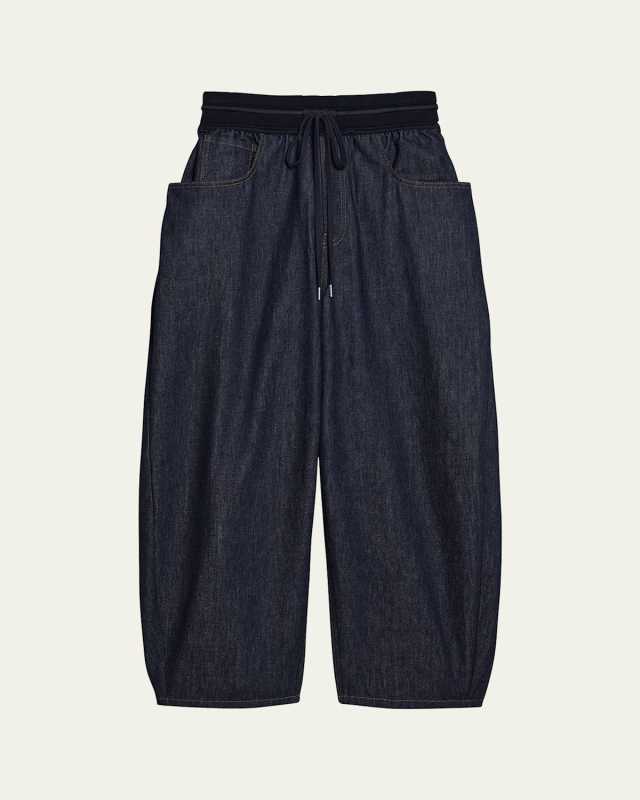 Drawstring Cocoon Jeans